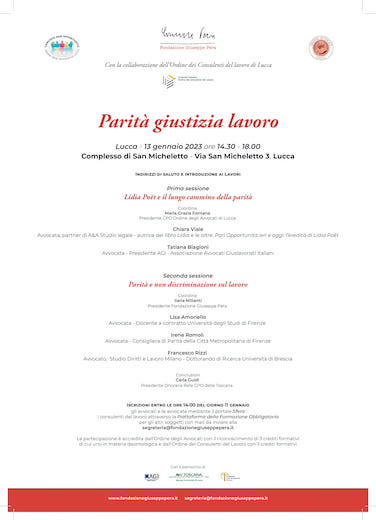 Parità giustizia lavoro